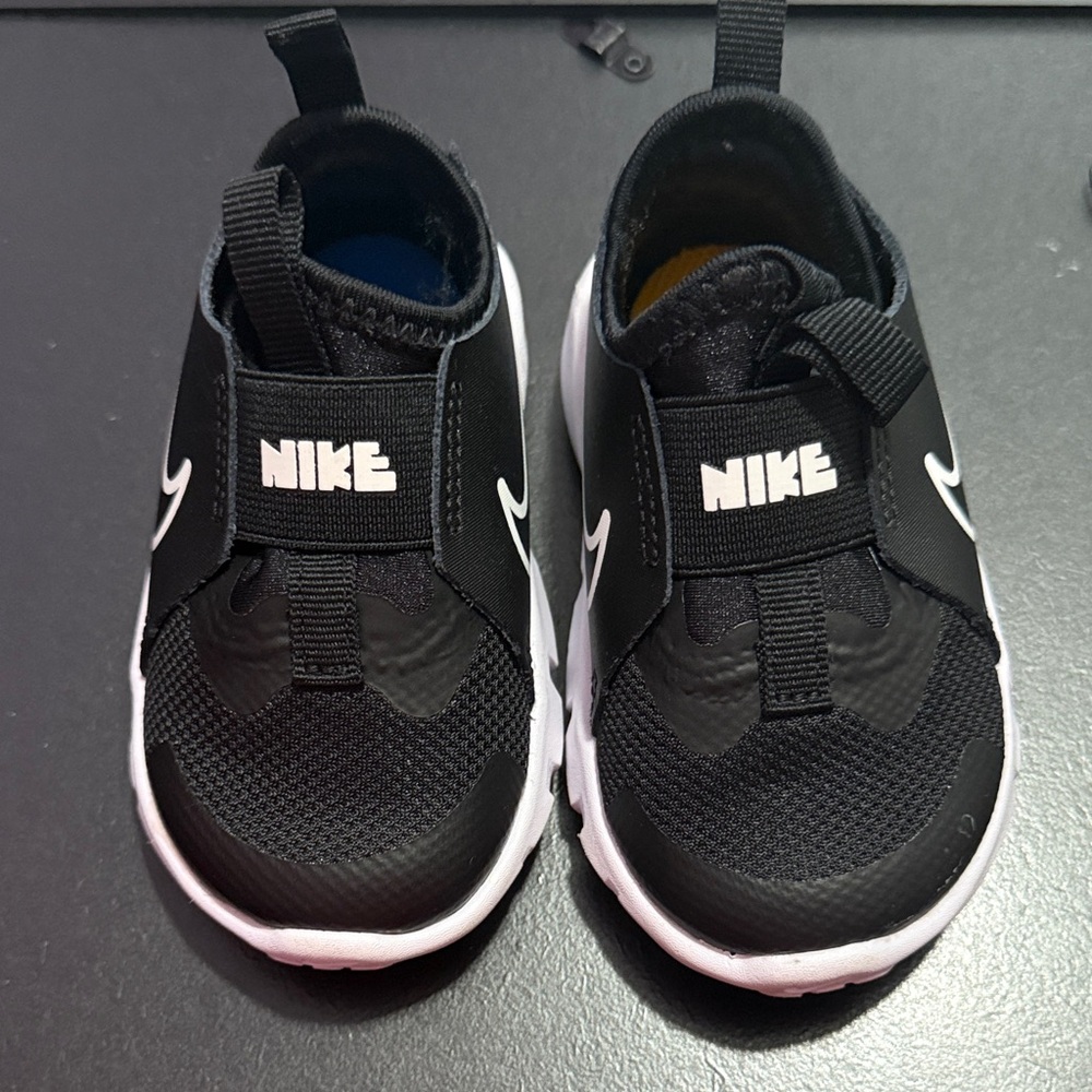Nike Kids Black and White Slip-On Sneakers